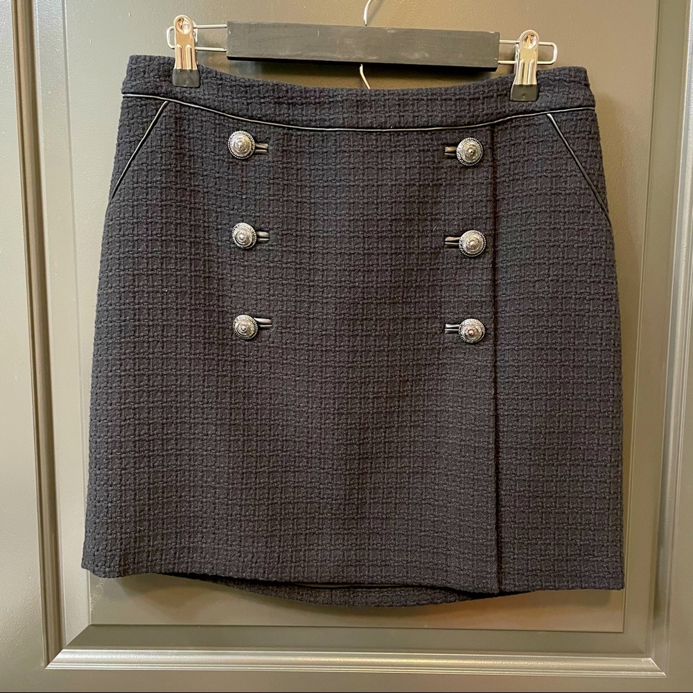 White House Black Market Tweed Boot Skirt
